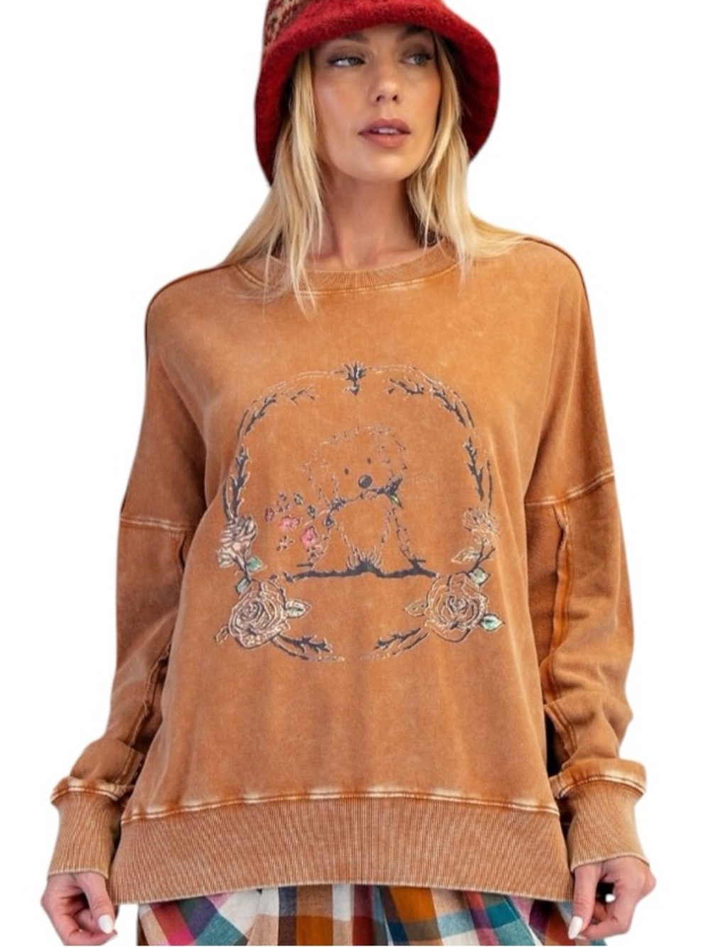 👑COMING SOON👑 EASEL NWT PUPPY GRAPHIC SWEATSHIRT